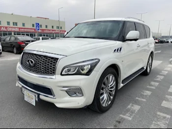 Infiniti  QX  80  2016  Automatic  191,000 Km  8 Cylinder  Four Wheel Drive (4WD)  SUV  White