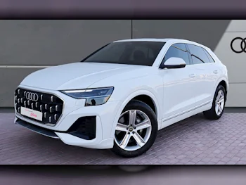 Audi  Q8  2024  Automatic  5,000 Km  6 Cylinder  All Wheel Drive (AWD)  SUV  White  With Warranty