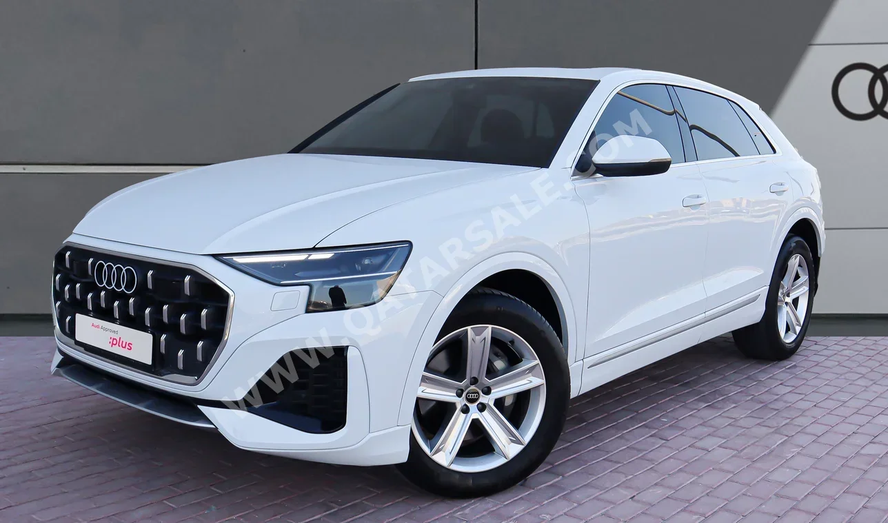 Audi  Q8  2024  Automatic  5,000 Km  6 Cylinder  All Wheel Drive (AWD)  SUV  White  With Warranty