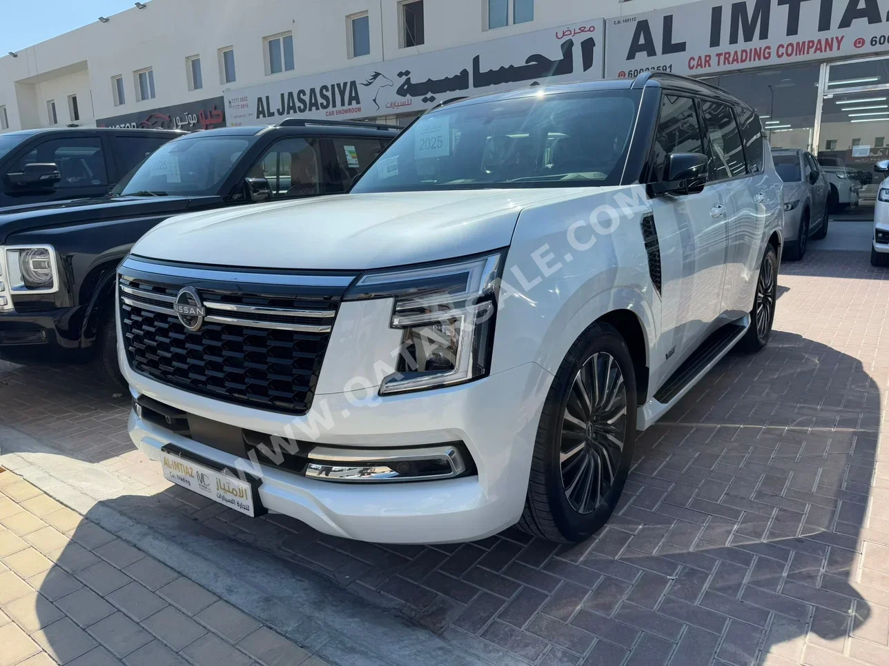 Nissan  Patrol  Platinum  2025  Automatic  0 Km  6 Cylinder  Four Wheel Drive (4WD)  SUV  White  With Warranty