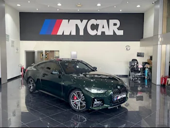 BMW  4-Series  420 I  2021  Automatic  93,000 Km  4 Cylinder  Rear Wheel Drive (RWD)  Coupe / Sport  Green