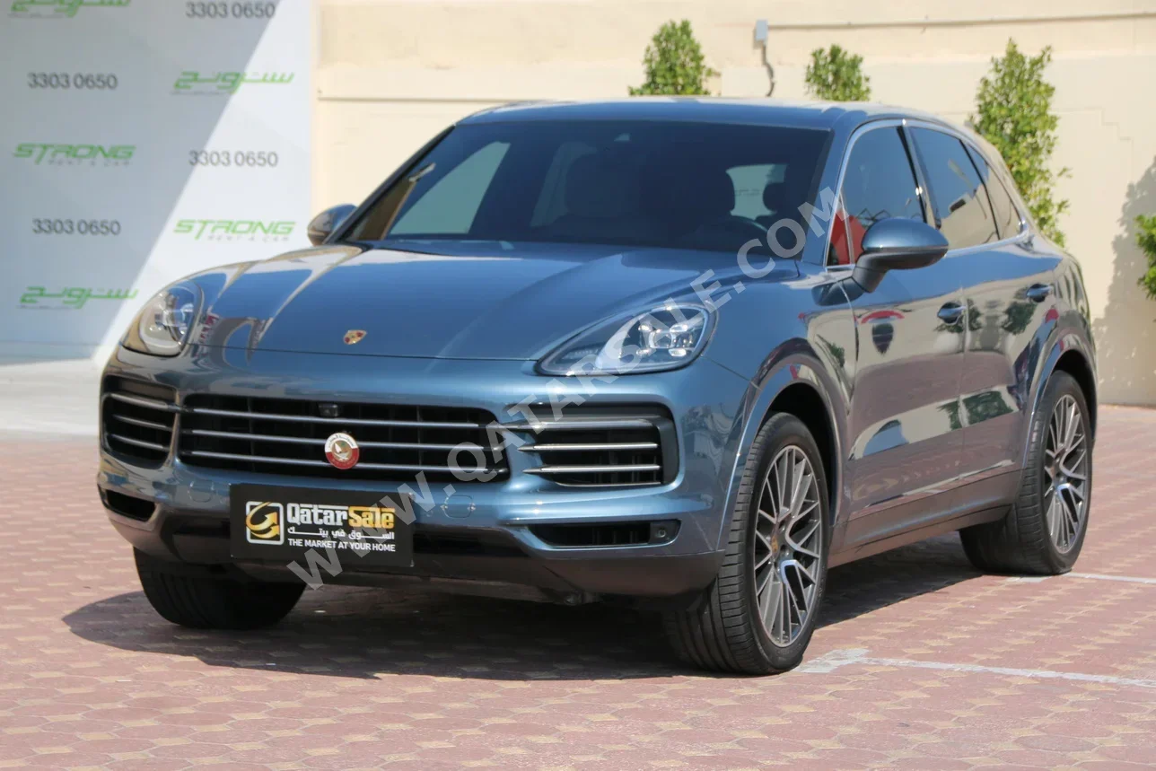 Porsche  Cayenne  2019  Automatic  44,000 Km  6 Cylinder  Four Wheel Drive (4WD)  SUV  Sky Blue