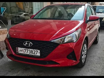 Hyundai  Accent  4 Cylinder  Sedan  Red  2023