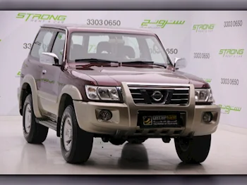 نيسان  باترول  سفاري  2003  عادي  316,000 كم  6 سلندر  دفع رباعي  اس يو في  عنابي