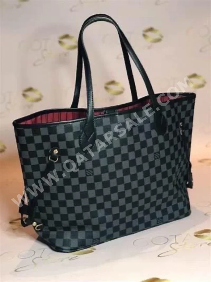 Tote Bag  - Louis Vuitton  - Black  - Genuine Leather  - For Women