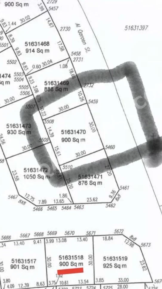 Lands For Sale in Al Rayyan  - Izghawa  -Area Size 900 Square Meter