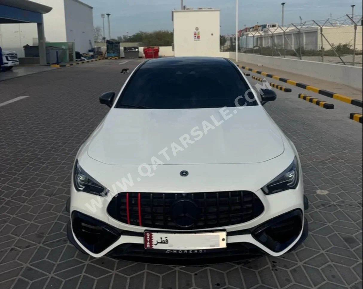 Mercedes-Benz  CLA  45 S AMG  2022  Automatic  45,000 Km  4 Cylinder  Four Wheel Drive (4WD)  Sedan  White  With Warranty