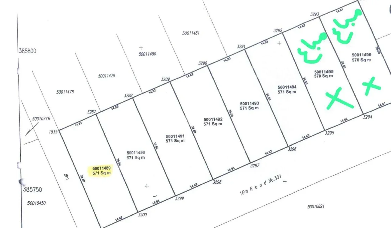 Lands For Sale in Doha  - Al Thumama  -Area Size 571 Square Meter