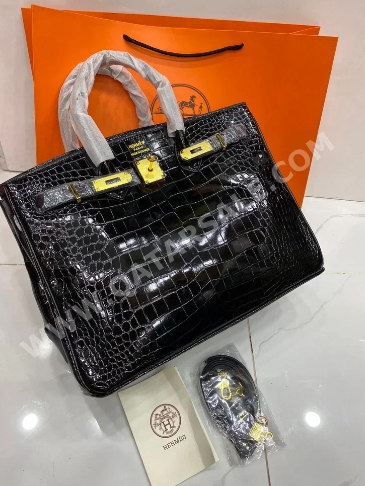 Bags  - Hermes  - Black  - Mesh  - For Men