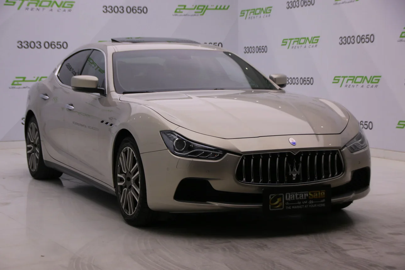 Maserati  Ghibli  2016  Automatic  100,000 Km  6 Cylinder  Rear Wheel Drive (RWD)  Sedan  Gold