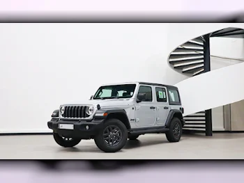 Jeep  Wrangler  Sport  2024  Automatic  0 Km  6 Cylinder  Four Wheel Drive (4WD)  SUV  Blue and Gray  With Warranty