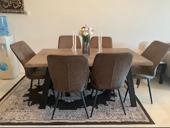 Dining Table with Chairs  - Brown