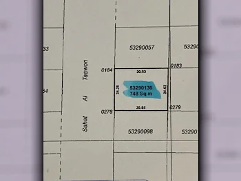 Lands For Sale in Al Rayyan  - New Al Rayyan  -Area Size 748 Square Meter