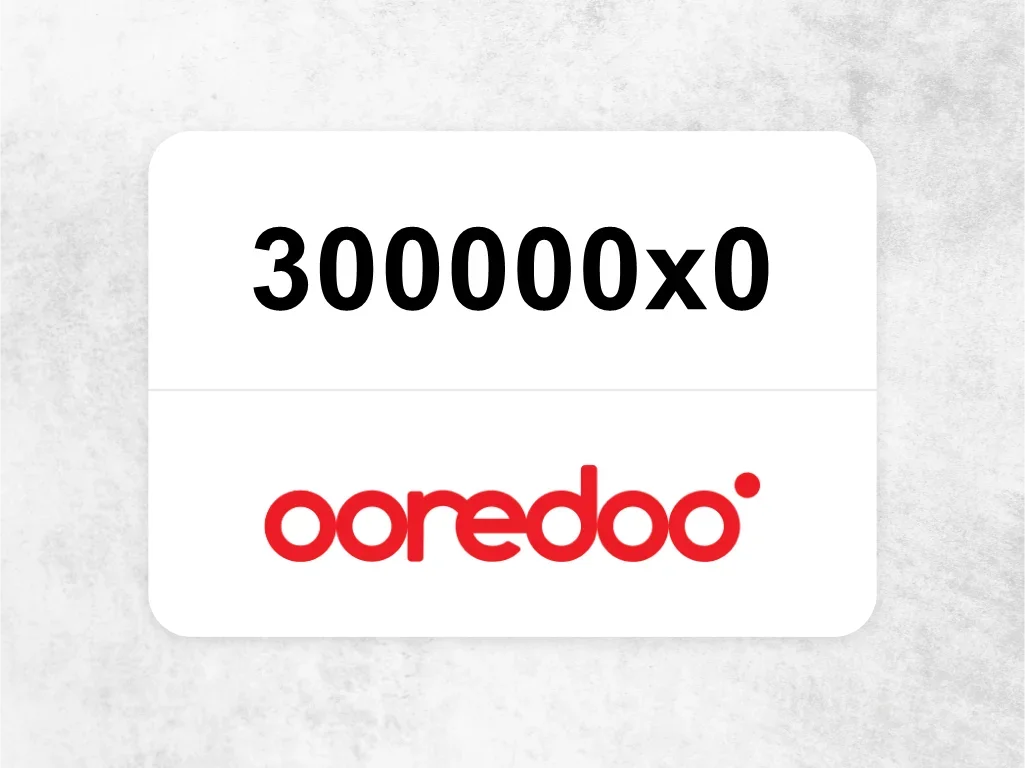 Ooredoo Mobile Phone  300000x0