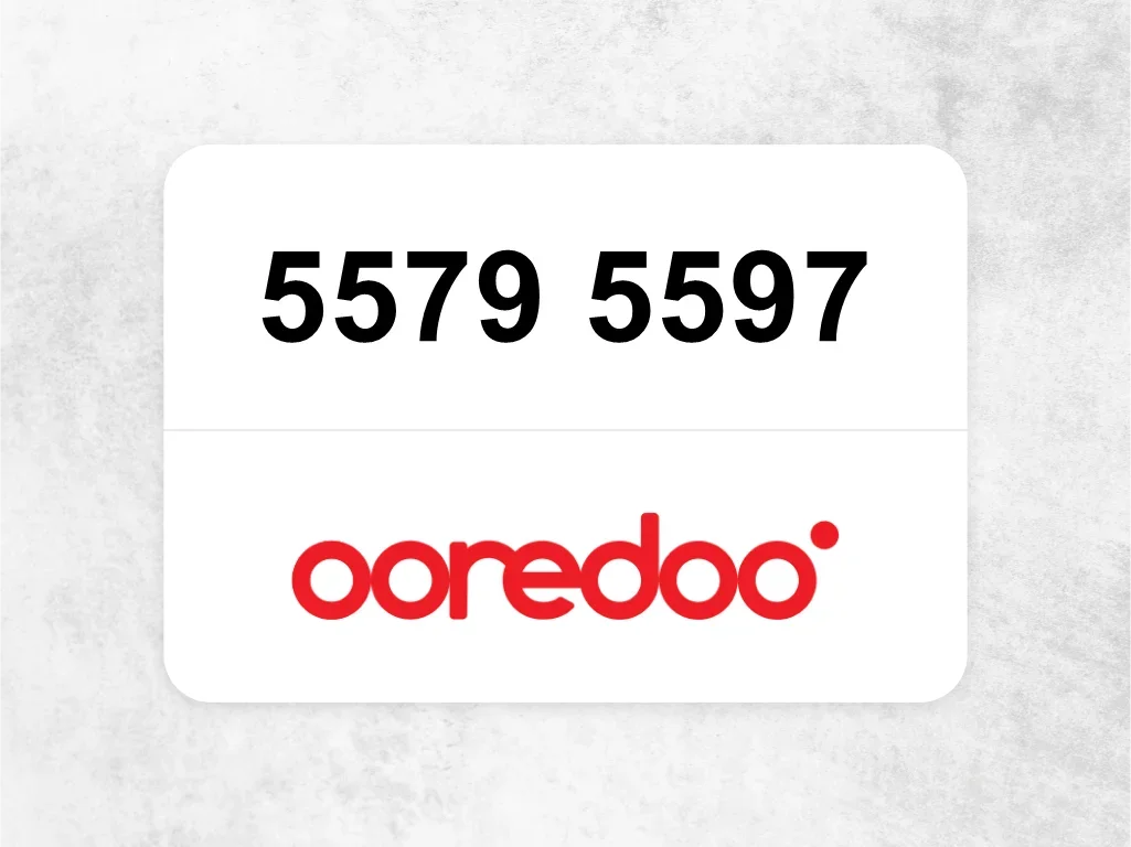 Ooredoo Mobile Phone  5579 5597