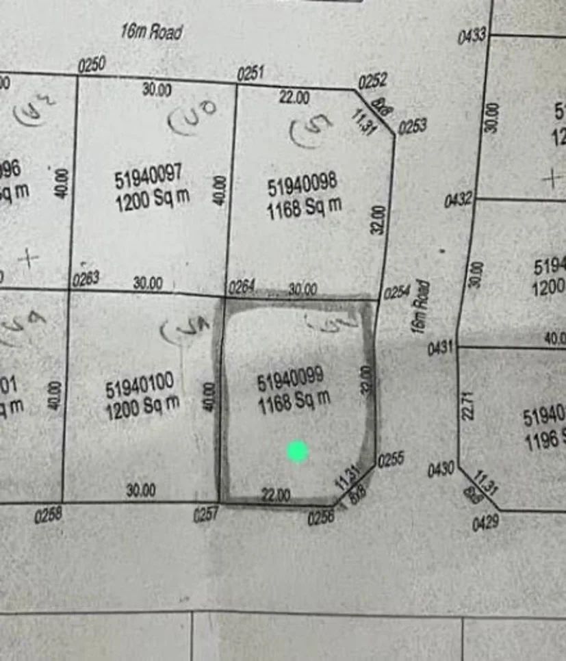 Lands For Sale in Al Rayyan  - Rawdat Egdaim  -Area Size 1,168 Square Meter