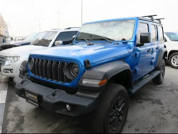 Jeep  Wrangler  2024  Automatic  8,000 Km  6 Cylinder  Four Wheel Drive (4WD)  SUV  Blue  With Warranty