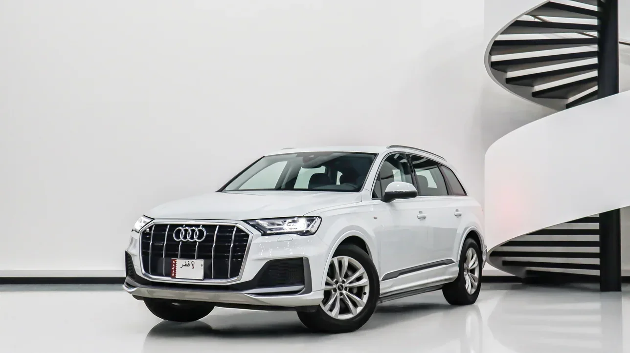 Audi  Q7  55 TFSI  2022  Automatic  10,741 Km  6 Cylinder  Four Wheel Drive (4WD)  SUV  White  With Warranty