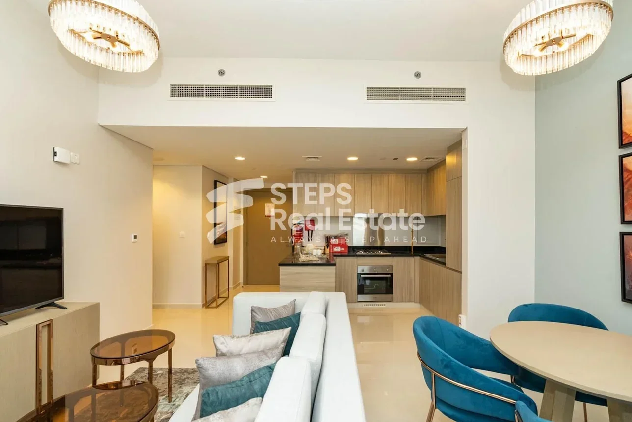 2 Bedrooms  Apartment  in Lusail -  Waterfront Residential  Fully Furnished