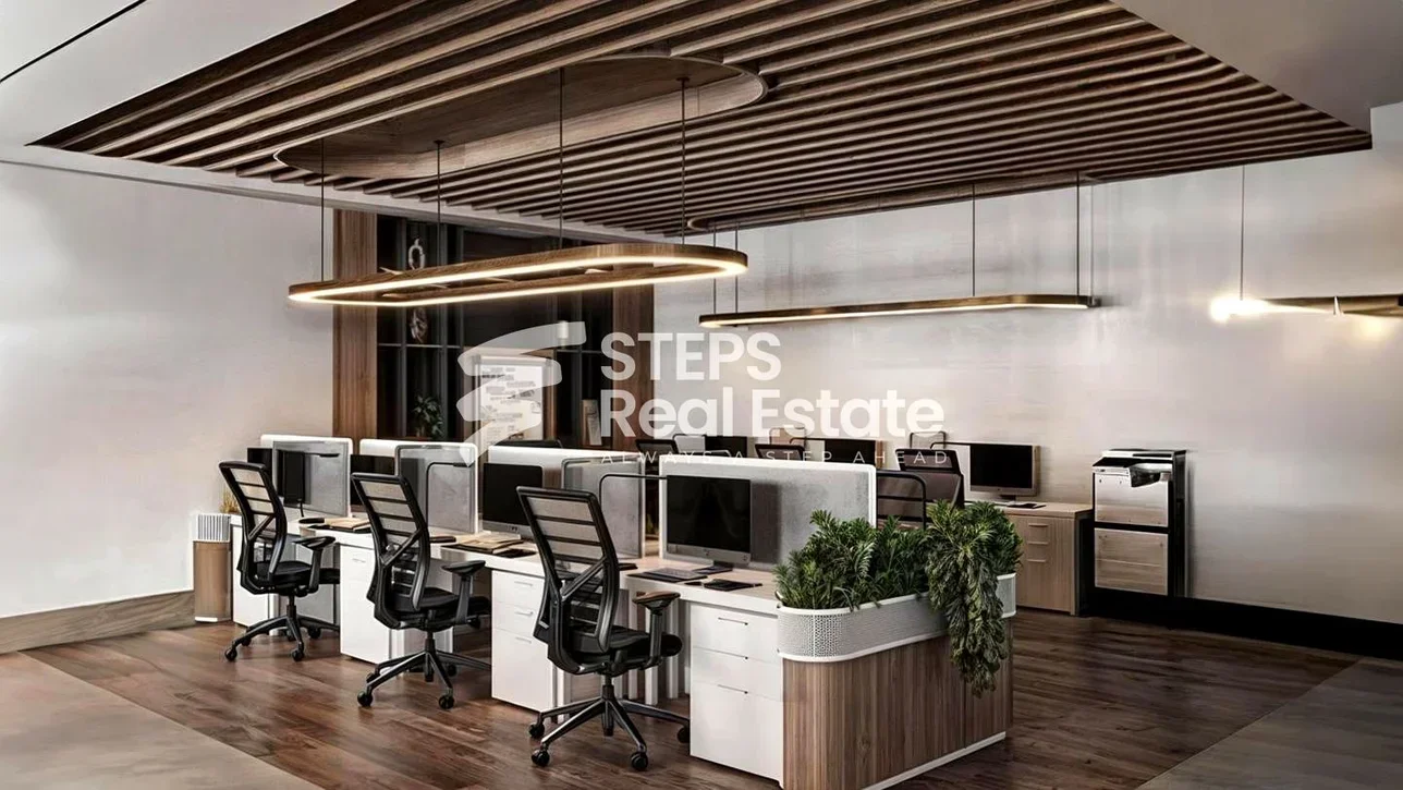 Commercial Offices - Semi Furnished  - Lusail  - Fox Hills