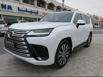 Lexus  LX  600 Luxury  2022  Automatic  54,000 Km  6 Cylinder  Four Wheel Drive (4WD)  SUV  White  With Warranty