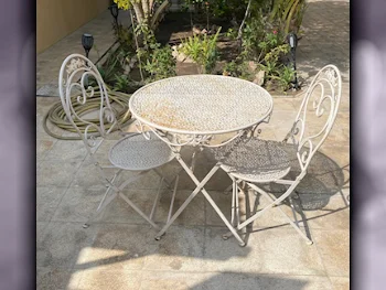 Patio Furniture - White  - Patio Table  -Number Of Seats 2