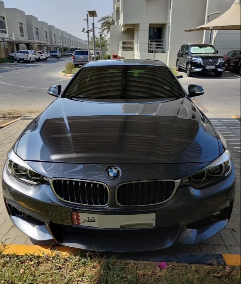 BMW  4-Series  420 I  2019  Automatic  44,000 Km  4 Cylinder  Rear Wheel Drive (RWD)  Sedan  Gray  With Warranty