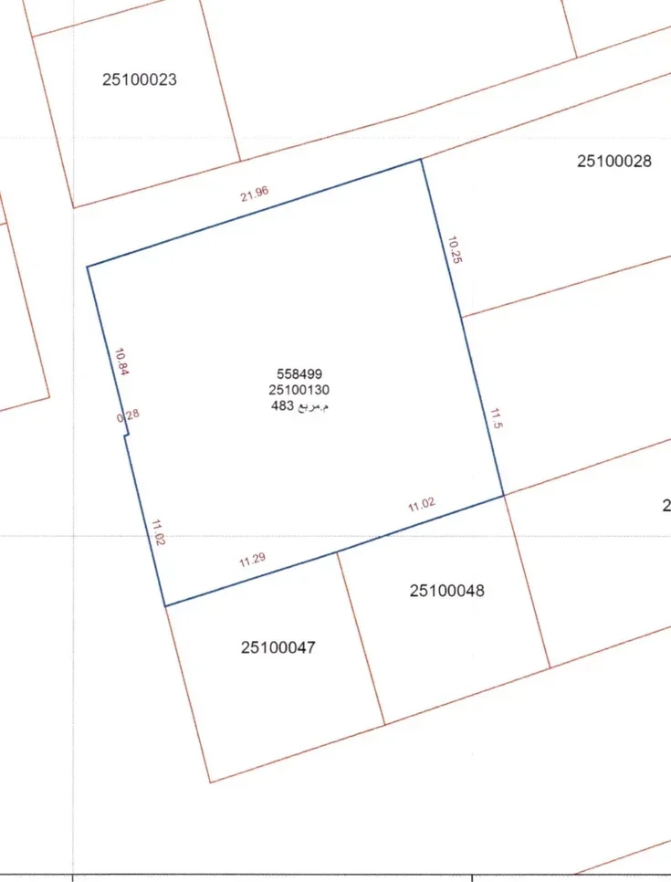 Lands For Sale in Doha  - Al Mansoura  -Area Size 483 Square Meter