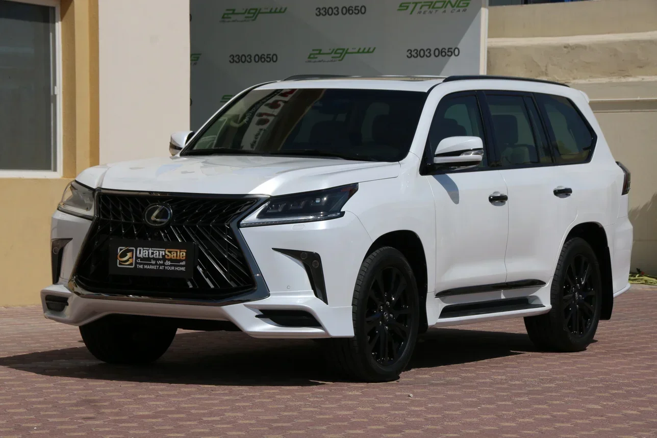 Lexus  LX  570 S Black Edition  2019  Automatic  76,000 Km  8 Cylinder  Four Wheel Drive (4WD)  SUV  White