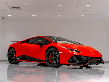 Lamborghini  Huracan  EVO  2021  Automatic  600 Km  10 Cylinder  Rear Wheel Drive (RWD)  Coupe / Sport  Red  With Warranty