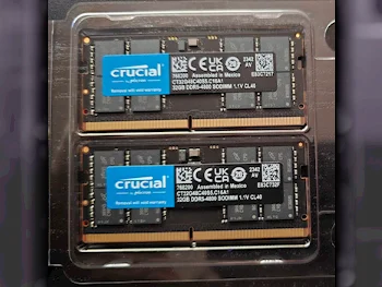 Ram Memories Crucial  Black /  64 GB(2x32) /  DDR 4 -  4800 Mhz