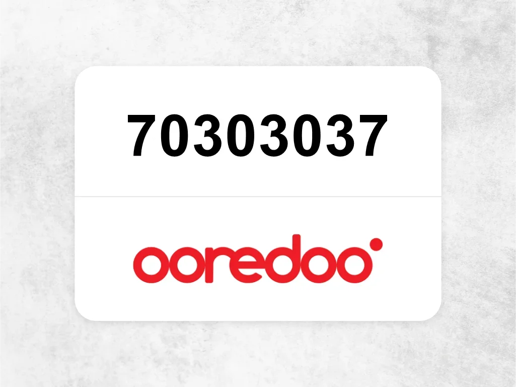 Ooredoo Mobile Phone  70303037