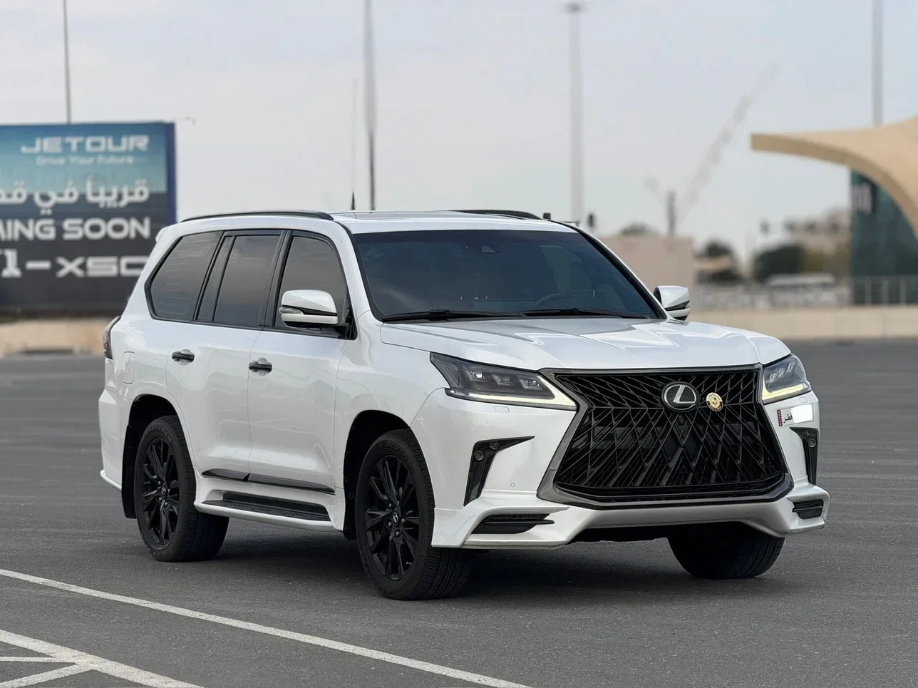 Lexus  LX  570 S Black Edition  2019  Automatic  92,000 Km  8 Cylinder  Four Wheel Drive (4WD)  SUV  White