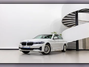 BMW  5-Series  520i  2023  Automatic  17,722 Km  4 Cylinder  Rear Wheel Drive (RWD)  Sedan  White