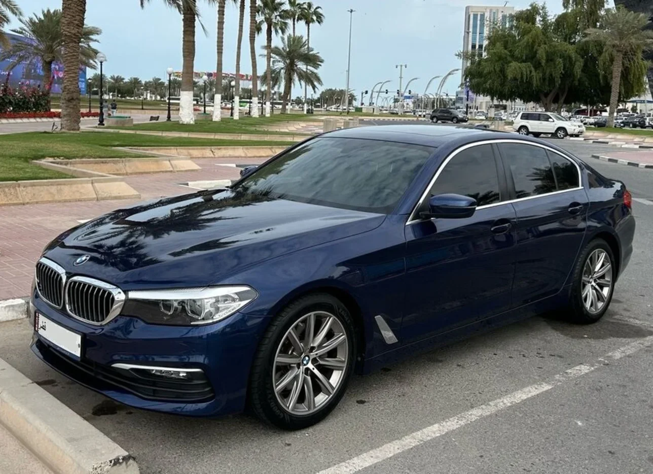 BMW  5-Series  520i  2019  Automatic  92,000 Km  4 Cylinder  Rear Wheel Drive (RWD)  Sedan  Dark Blue  With Warranty