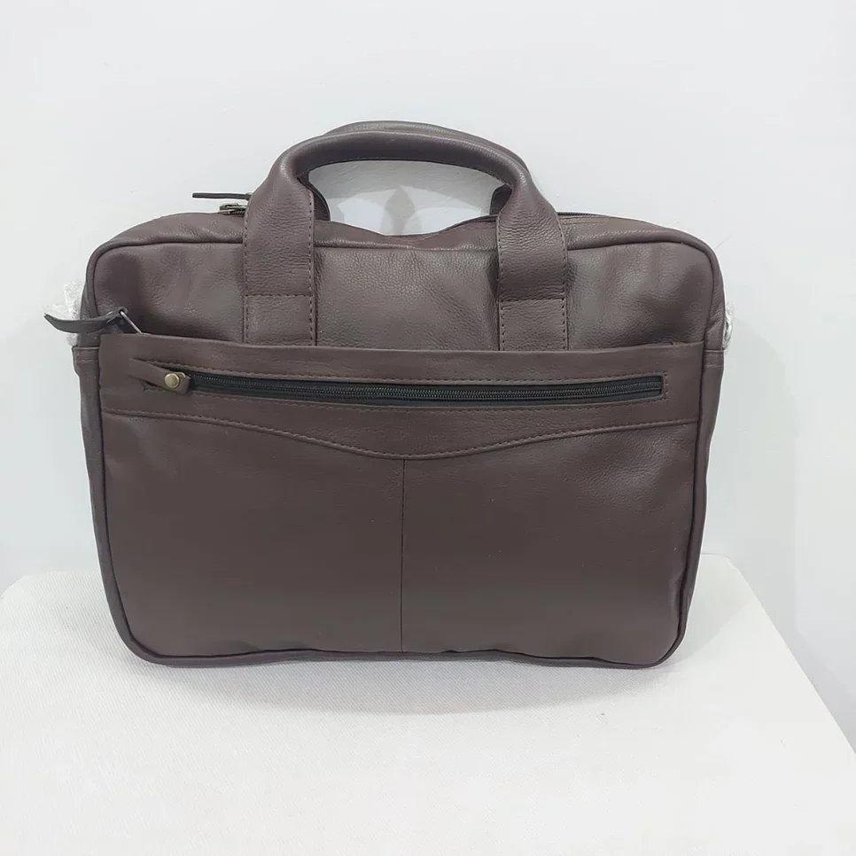 Laptop Bags  - Brown  - Genuine Leather  - Unisex