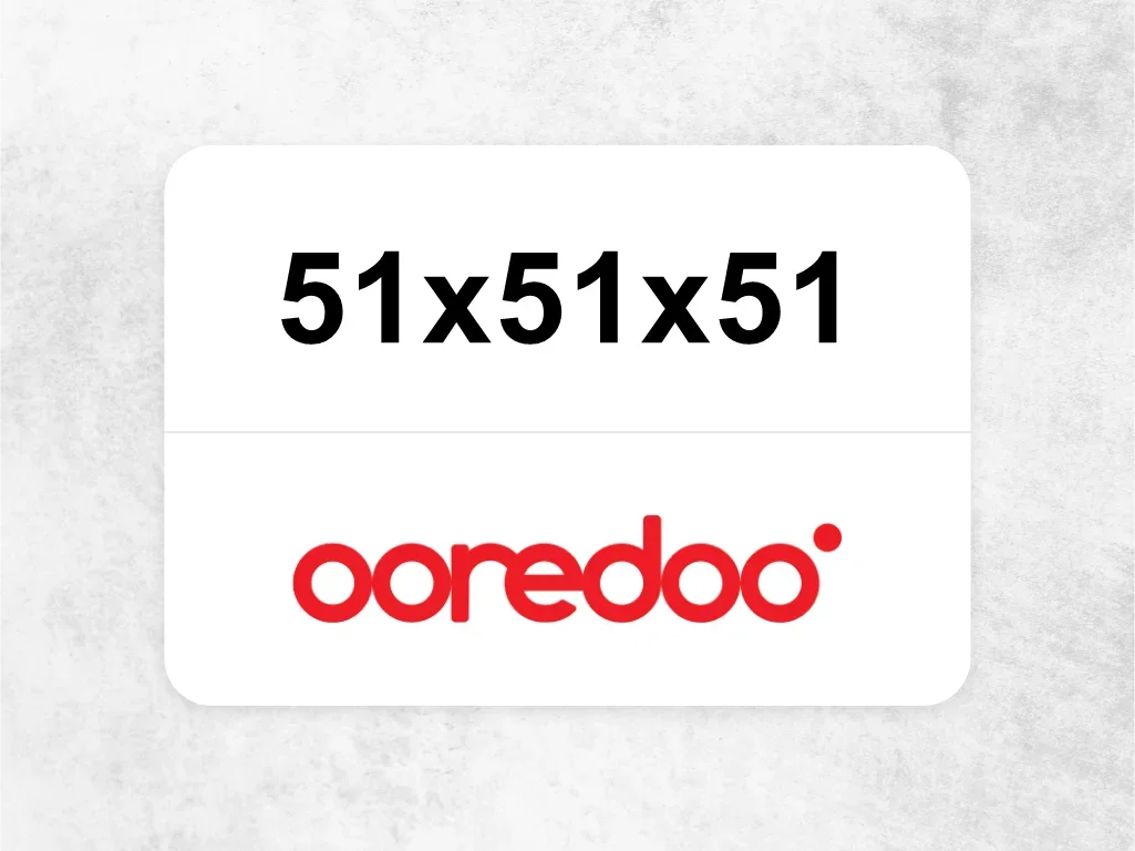 Ooredoo Mobile Phone  51x51x51