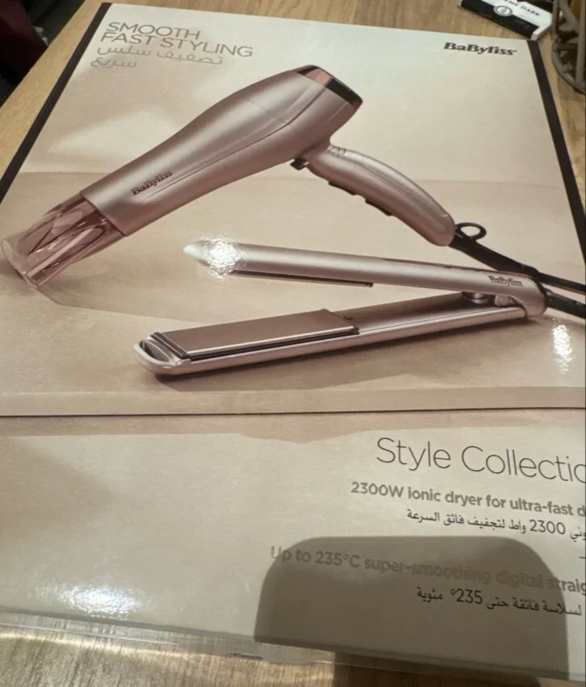 Hair Dryer BaByliss -  With Straightener