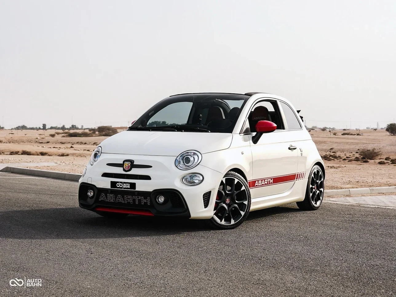 Fiat  595  Abarth Competizione  2021  F-1  44,600 Km  4 Cylinder  Front Wheel Drive (FWD)  Convertible  White  With Warranty