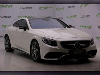 مرسيدس - بنز  اس - كلاس  63 AMG  2015  اوتوماتيك  58,000 كم  8 سلندر  دفع خلفي  كوبيه \ سبورت  أبيض