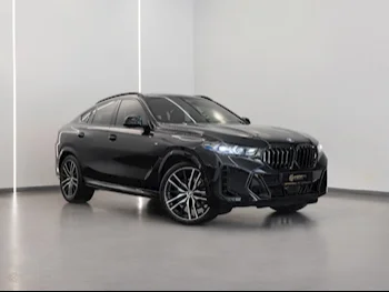 BMW  X-Series  X6 40i  2024  Automatic  17,550 Km  6 Cylinder  Four Wheel Drive (4WD)  SUV  Black  With Warranty