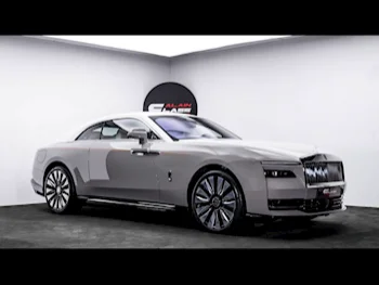 Rolls-Royce  Spectre  2024  Automatic  2,500 Km  0 Cylinder  Rear Wheel Drive (RWD)  Coupe / Sport  White and Gray