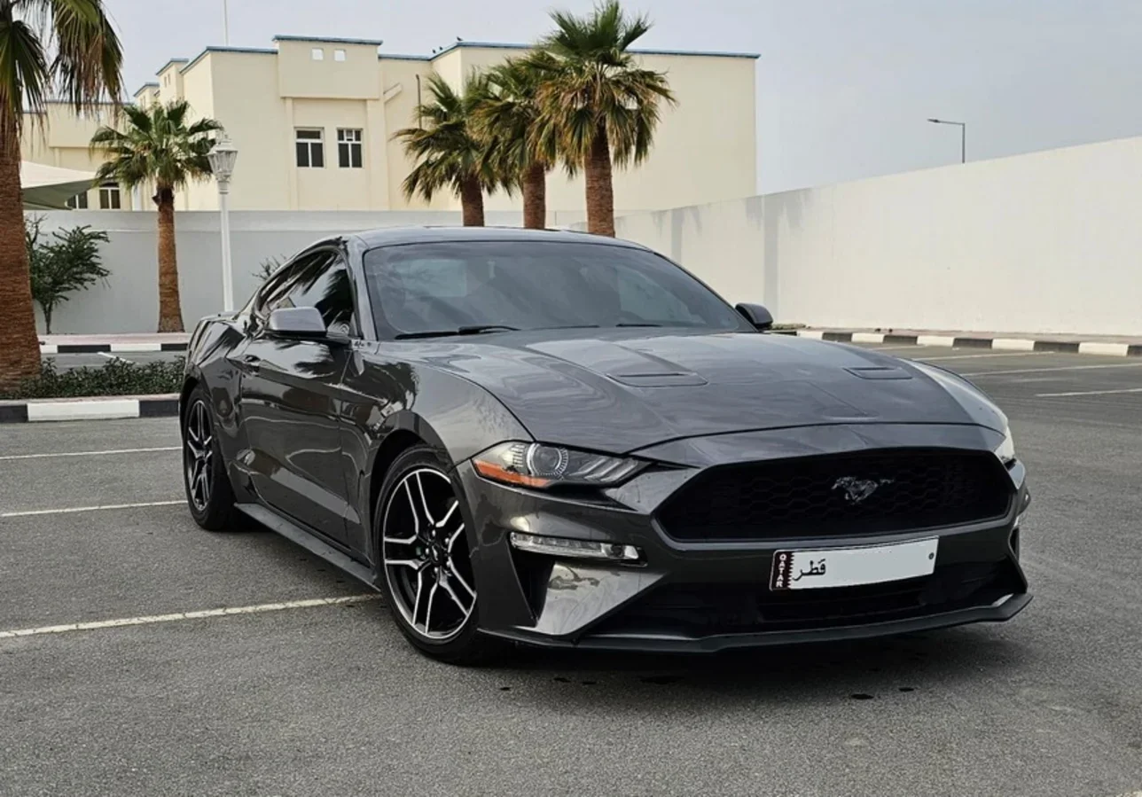  Ford  Mustang  Ecoboost  2018  Automatic  170,000 Km  4 Cylinder  Rear Wheel Drive (RWD)  Coupe / Sport  Gray  With Warranty