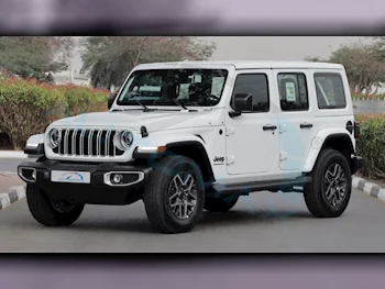 Jeep  Wrangler  Sahara  2025  Automatic  0 Km  4 Cylinder  Four Wheel Drive (4WD)  SUV  White  With Warranty