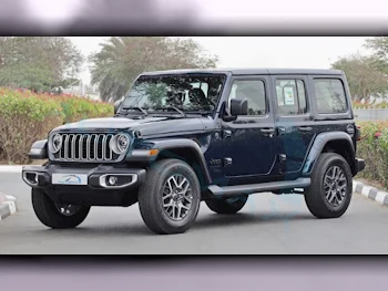 Jeep  Wrangler  Sahara  2025  Automatic  0 Km  4 Cylinder  Four Wheel Drive (4WD)  SUV  Blue  With Warranty