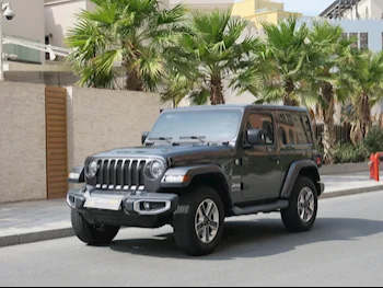 Jeep  Wrangler  Sahara  2018  Automatic  48,000 Km  6 Cylinder  Four Wheel Drive (4WD)  SUV  Gray