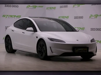 Tesla  Model 3  2024  Automatic  9,000 Km  0 Cylinder  All Wheel Drive (AWD)  Sedan  White  With Warranty