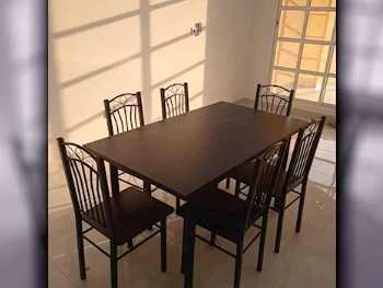 Dining Table with Chairs  - Brown