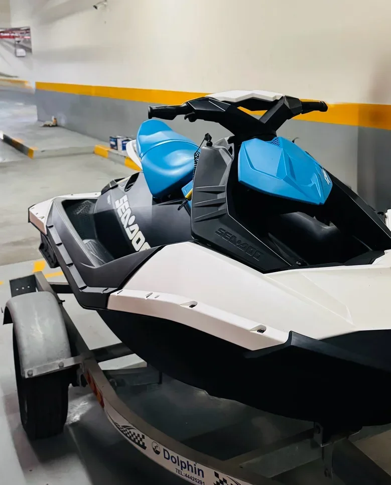 Sea-Doo  Spark  USA  2019  Blue  White  Seadoo  110  With Trailer