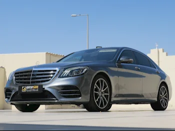 Mercedes-Benz  S-Class  450  2019  Automatic  75,000 Km  6 Cylinder  Rear Wheel Drive (RWD)  Sedan  Gray